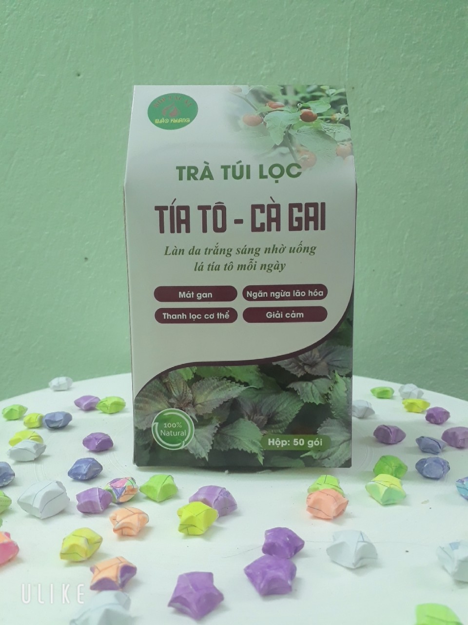 Tía tô - cà gai leo (hộp 50 túi lọc )